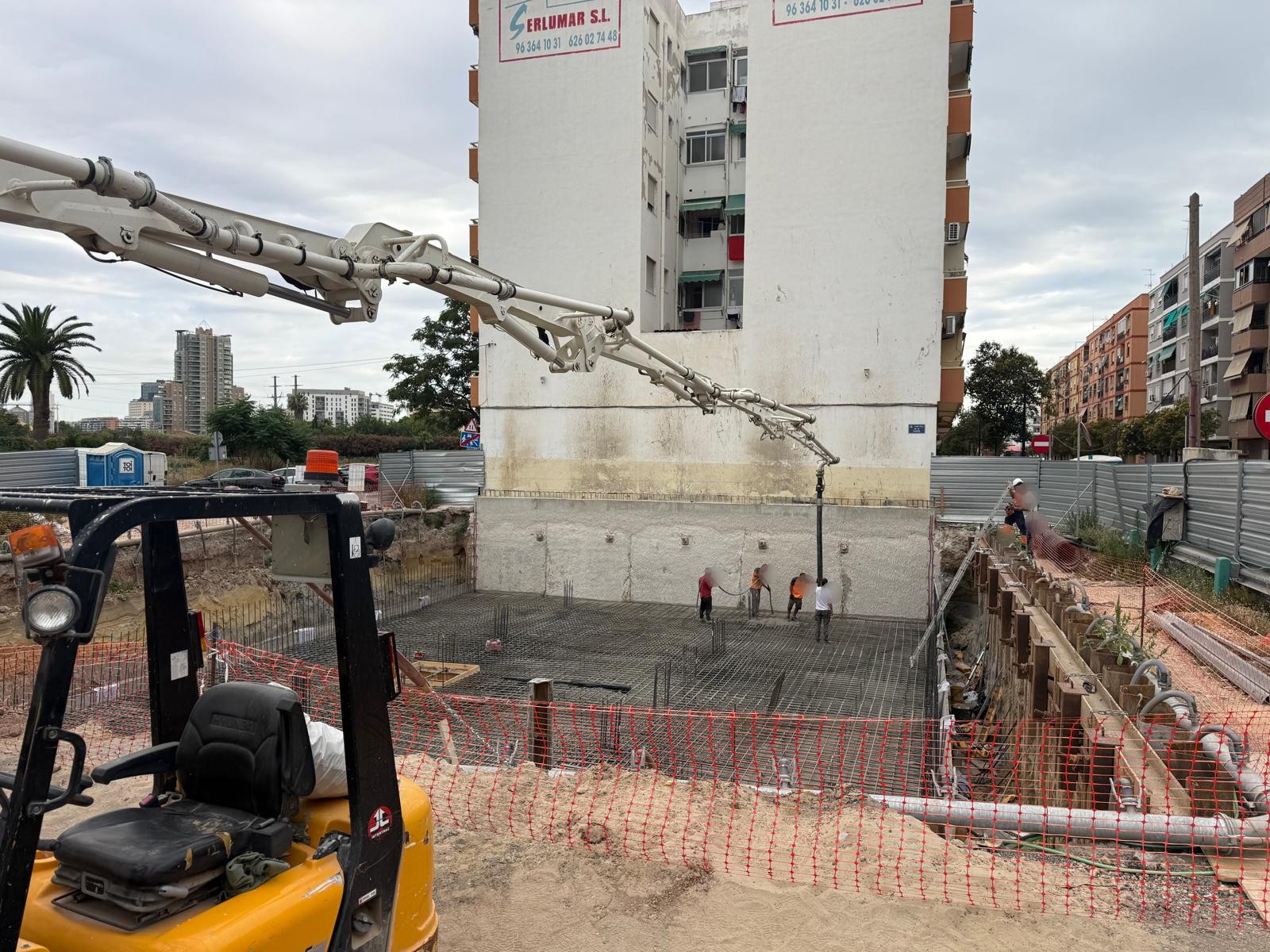Promoción inmobiliaria en construcción en Valencia
